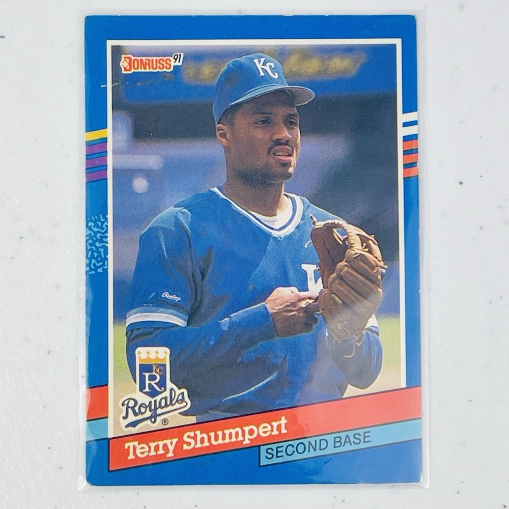 Terry Shumpert Kansas City Royals 1991 Donruss Baseball Trading Card MLB 297